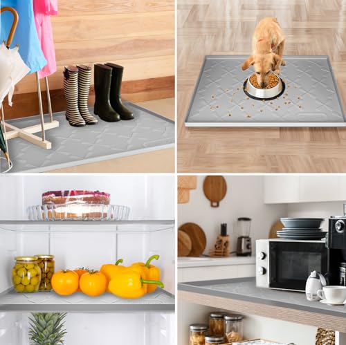 25" x 22" Silicone Cabinet Liner with Raised Edge Q405