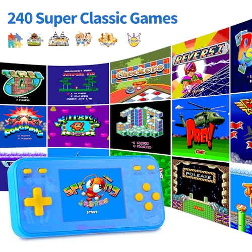 Handheld Game Console with 240 Retro Video Games D224
