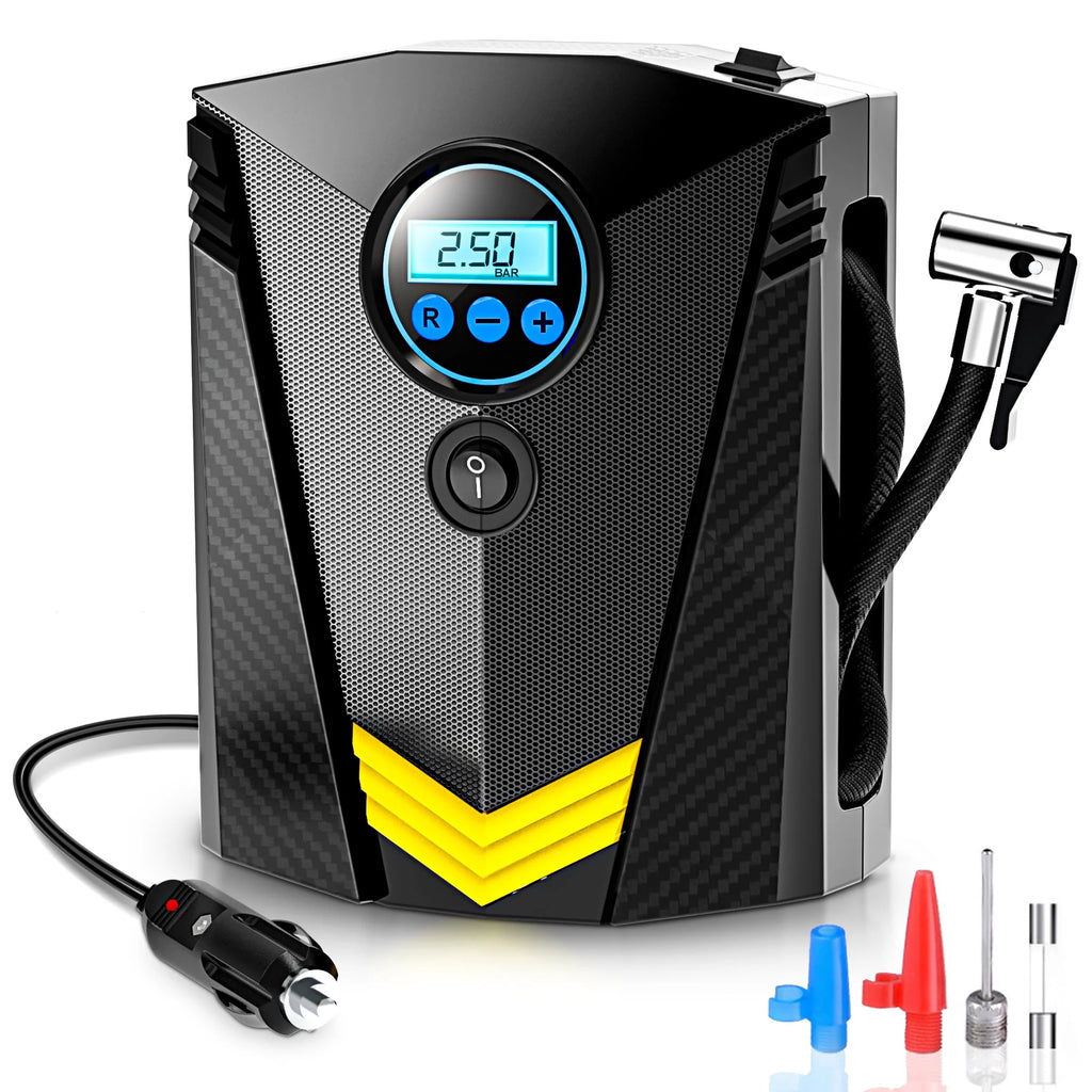Portable 12V DC 150PSI Air Compressor Tire Inflator with LED Light Gauge R40752