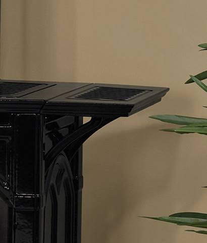 Matte Pewter Cast Iron Stove Shelf Kit S89073