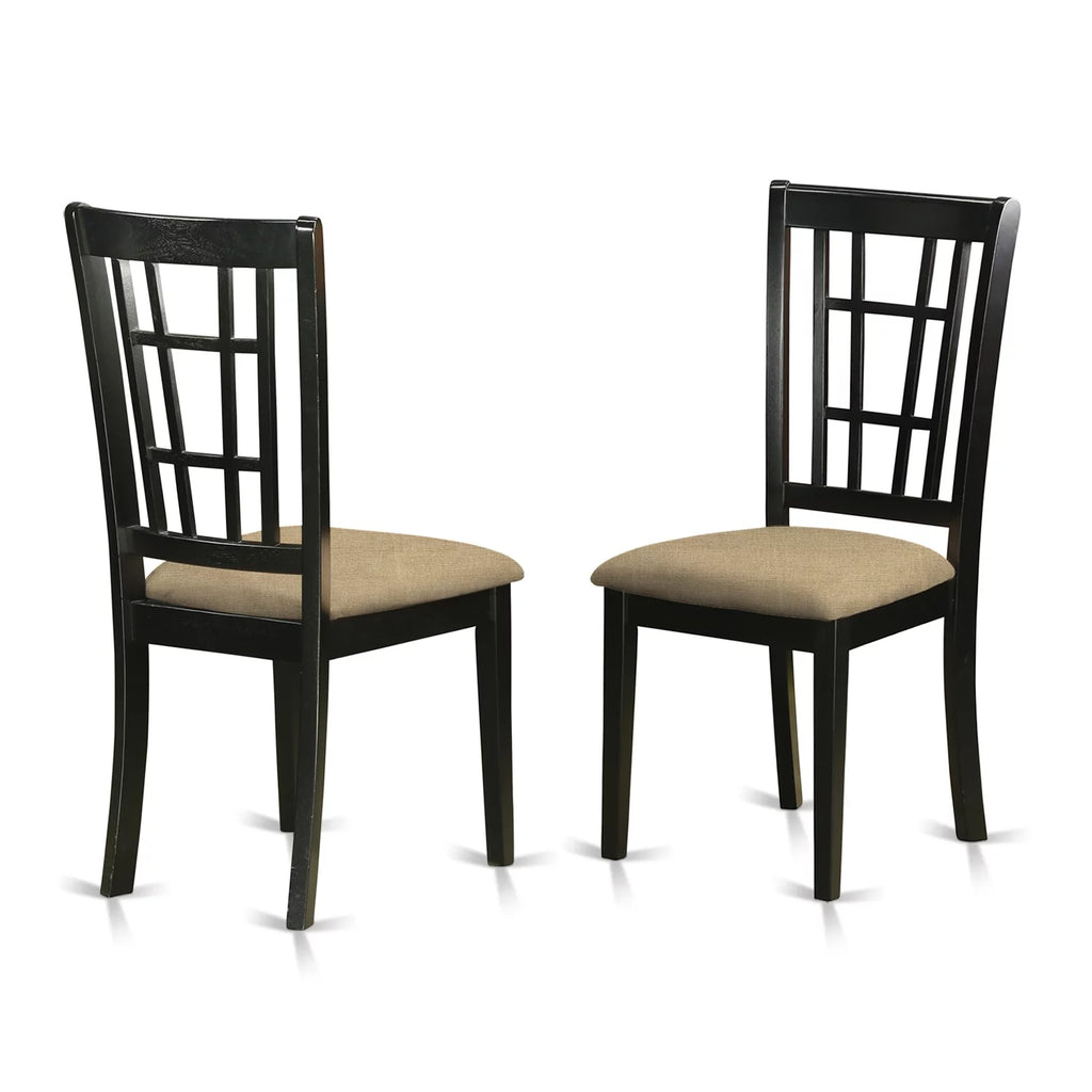 7 Piece Wooden Dining Table Set A99814