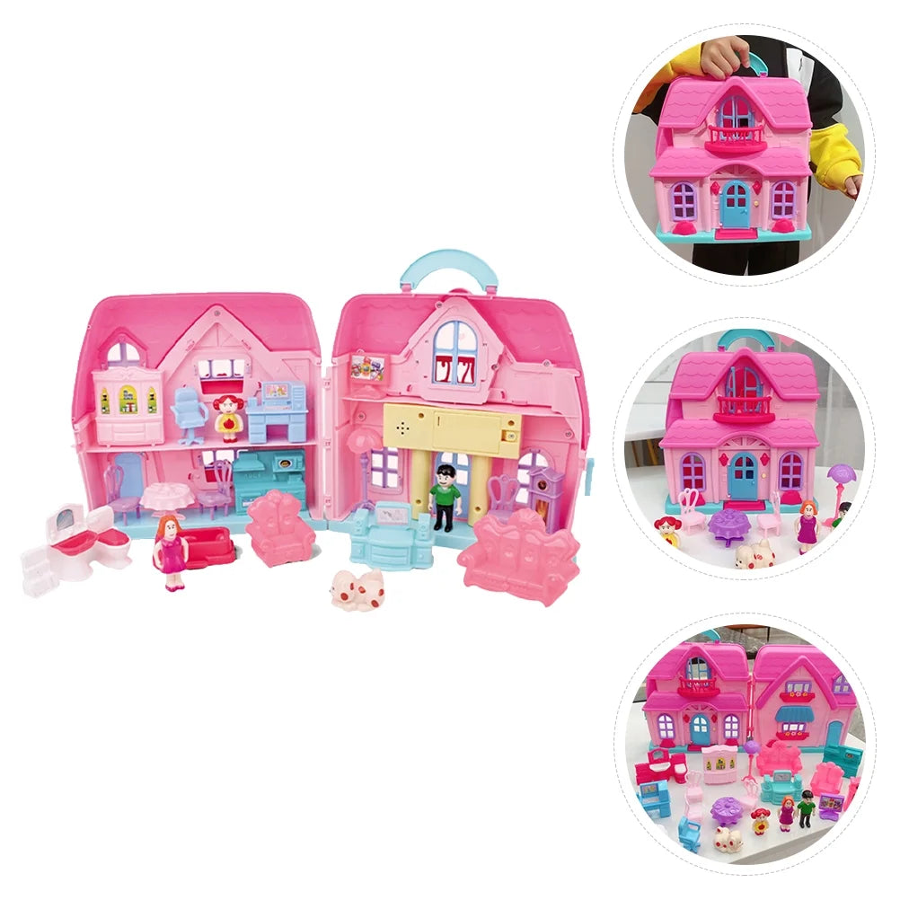 Portable House Two-storey Villa Mold Toy L9536