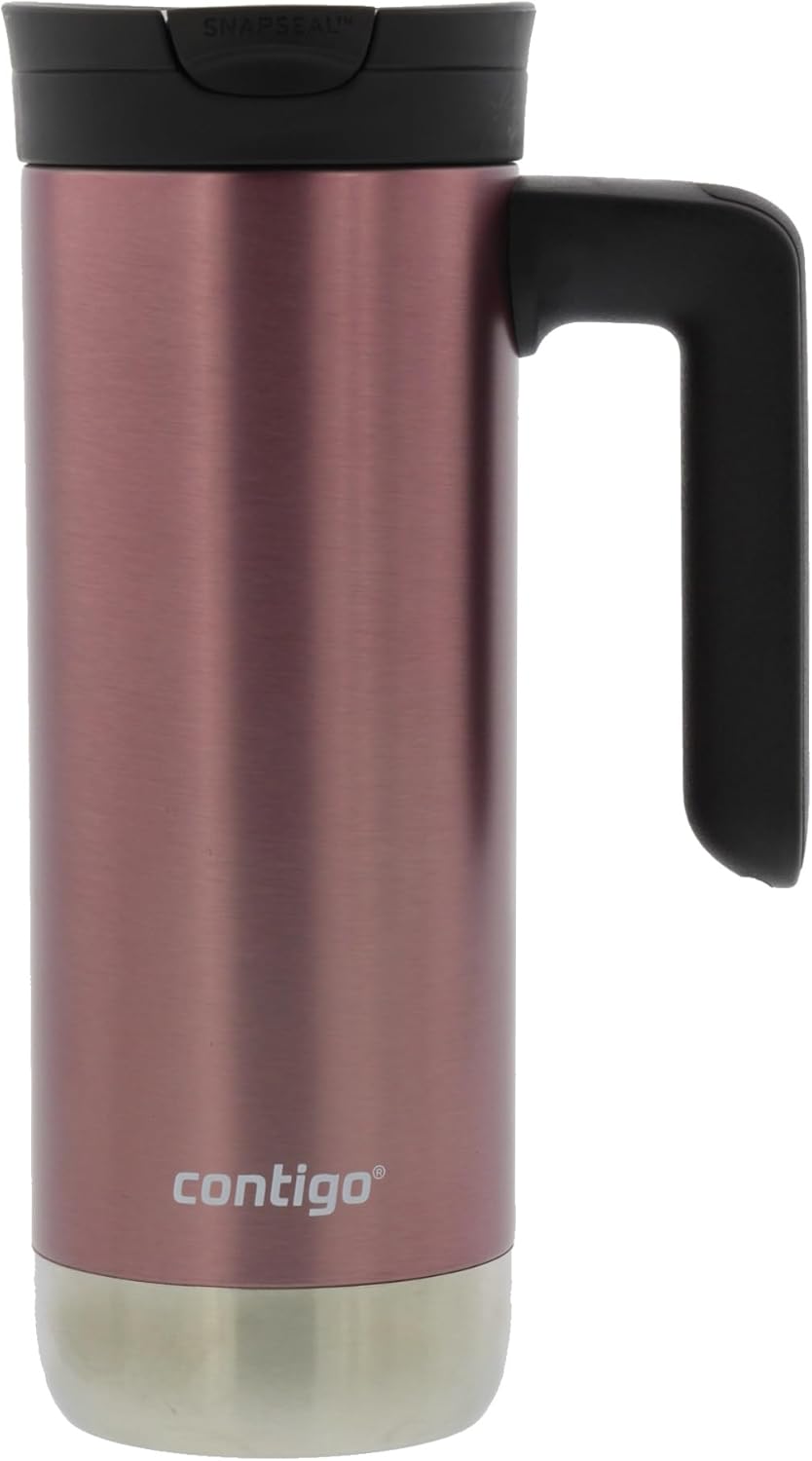 20 oz Insulated Stainless Steel Travel Mug with Handle E3995