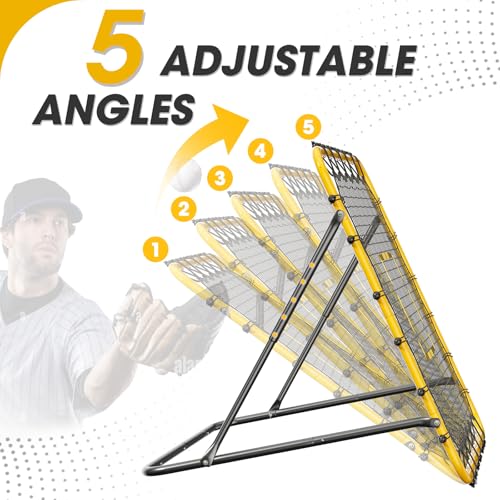 3.7×3.7FT Multi-Sport Training Rebound Net with Pitching Target W86033