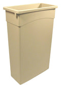 Beige Rectangular Trash Can P558281