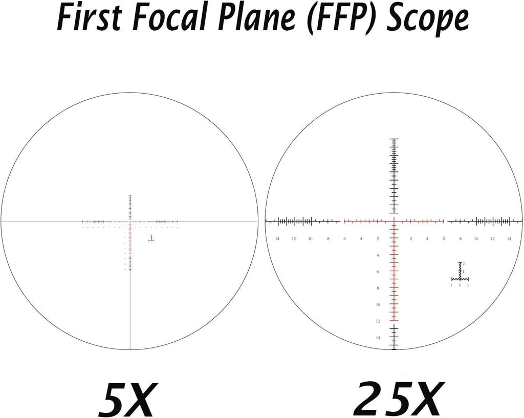 5-25x50 FFP First Focal Plane Scope with Red/Green Illuminated Reticle O2850