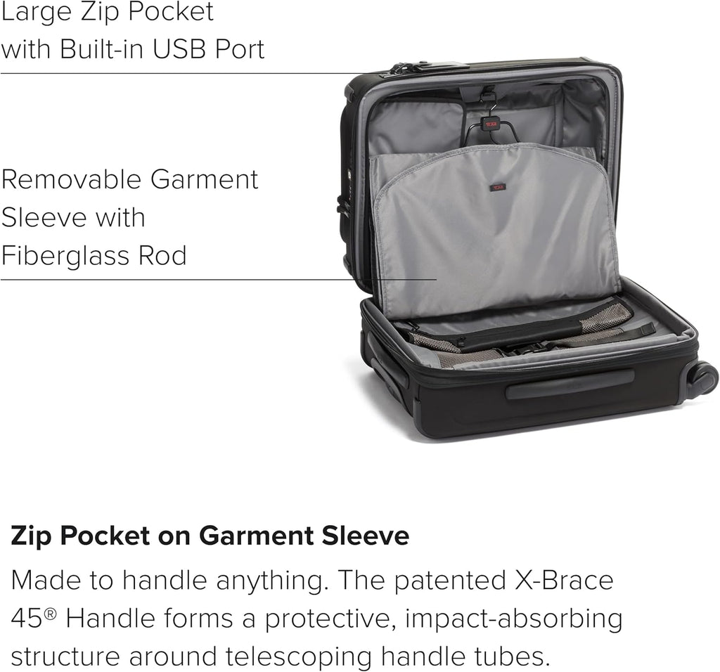 Black 4-Wheeled Carry-On Luggage I493298