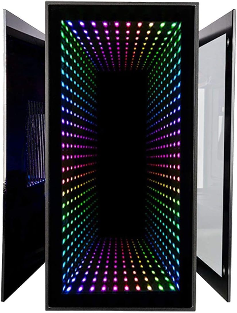 Mini ITX Desktop Case with 120mm Liquid CPU Cooler and 650W Power Supply C4914
