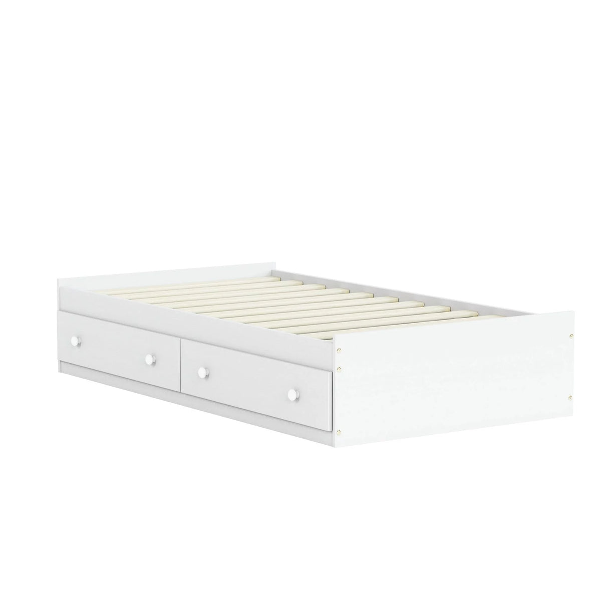 Solid Wood Twin Size Storage Bed with Drawers B399454