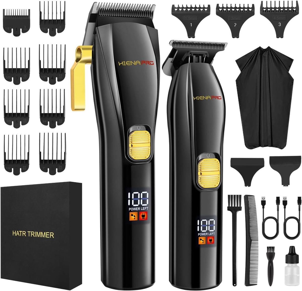 Black Cordless Hair Clippers and Trimmer Kit B483714