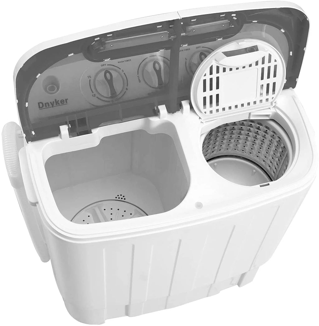 White Twin Tub Portable 16.5 lbs. Washing Machine and Dryer Combo H968