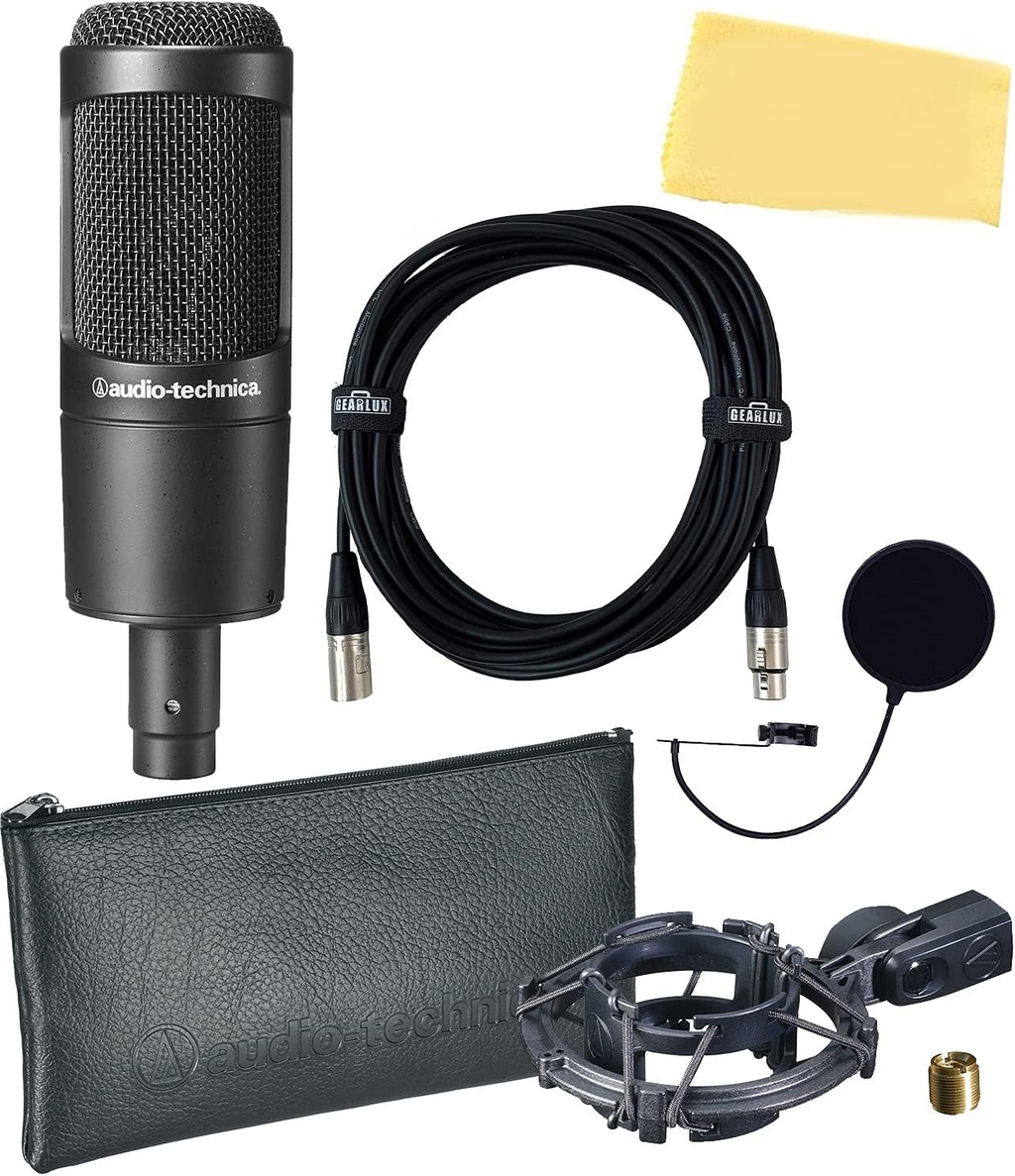 Cardioid Condenser Handheld Microphone Bundle with Boom Stand I52033
