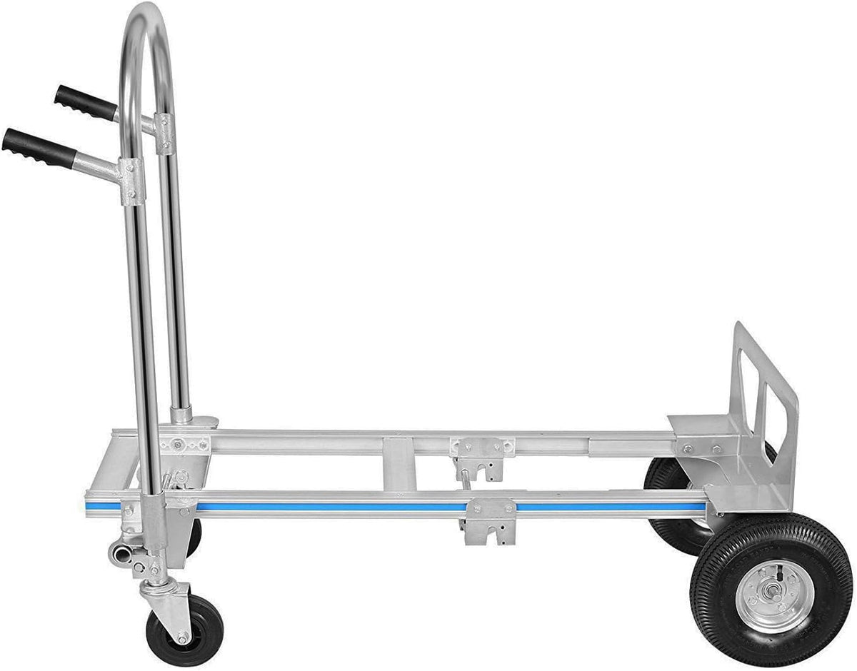 Heavy Duty Convertible Aluminum Hand Truck Dolly with Rubber Wheels B754