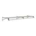 Satin Aluminum Coat Rack with 1 Shelf G402556