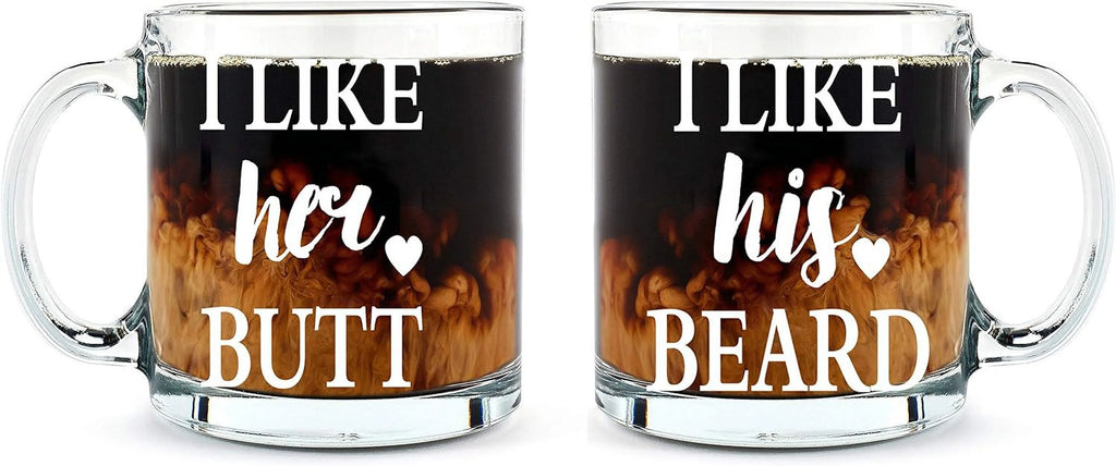 13 oz Glass Coffee Mug Set F151287