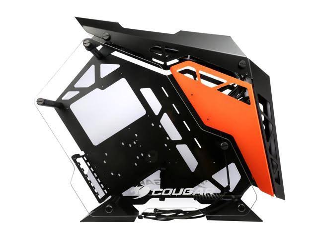 Aluminum ATX Mid Tower Tempered Glass Gaming Case with LED Fan S6074