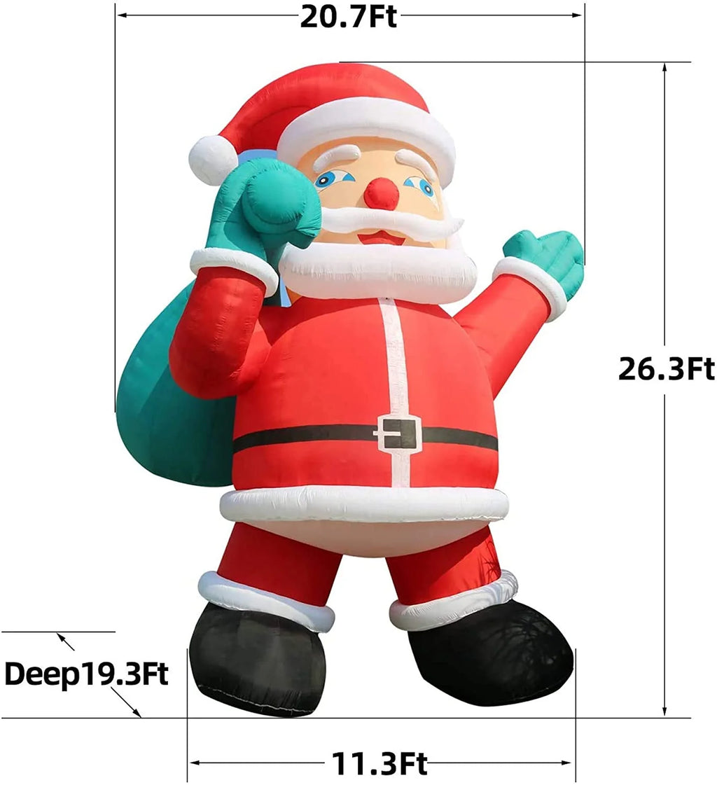 Giant Yard Inflatable Santa Claus with Blower 26' L271