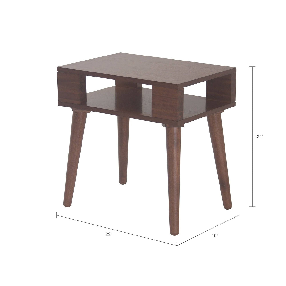 Pecan Wood End Table L357
