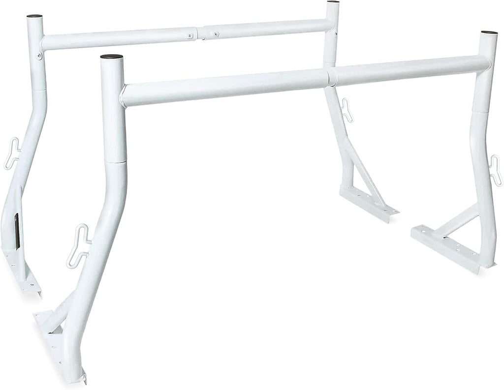 Extendable Steel Pick-Up Truck Ladder Rack Two-bar Set - Black O52341