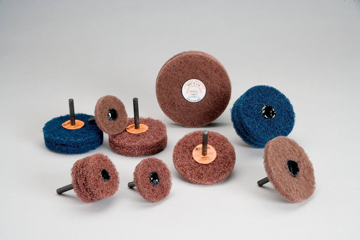 Buff and Blend GP Wheel 3 in x 1 Ply x 1/4 in A Med X68009