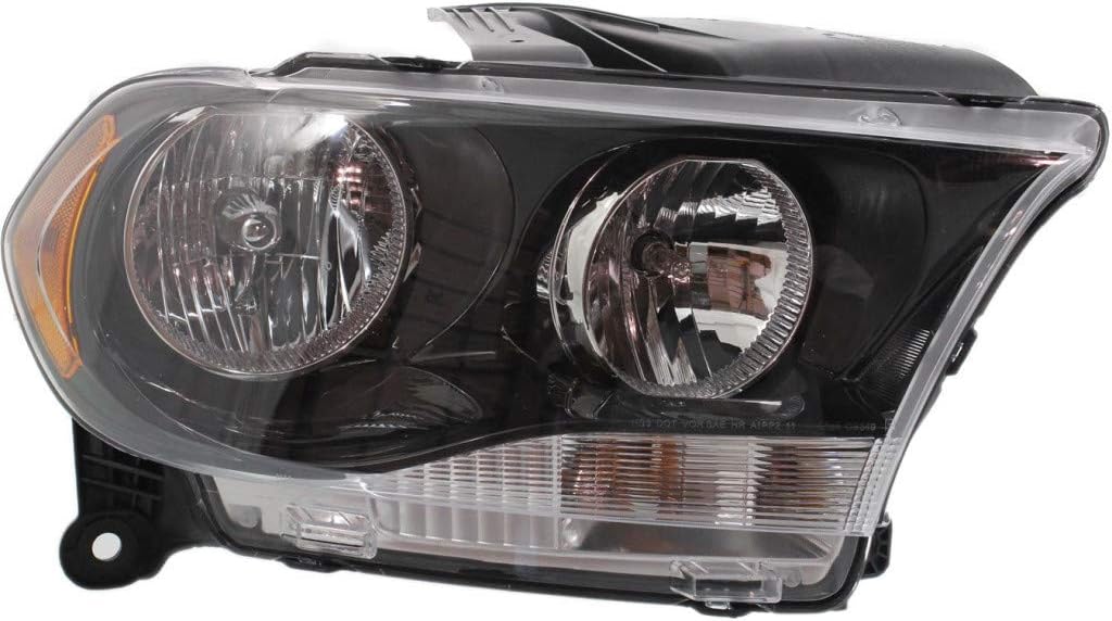 Headlight Assembly for Dodge Durango Passenger Side Black Housing D6221