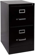 2 Drawer Black Metal Vertical File Cabinet K70160
