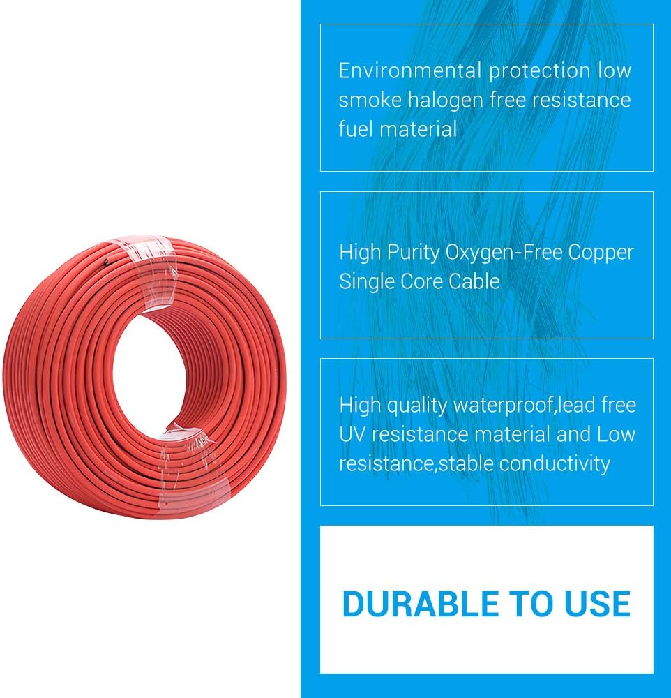 10AWG Solar Extension Cable 95 Feet Black N4929