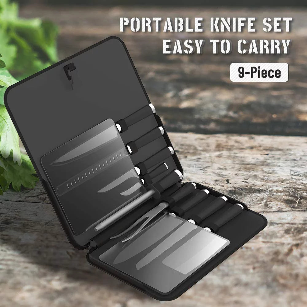 Stainless Steel Knife Set, 9 Pcs B941