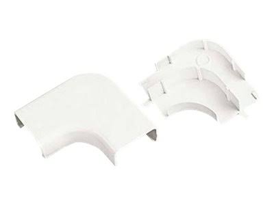 White Acrylonitrile butadiene styrene Cable Raceway Right Angle Fitting X59503