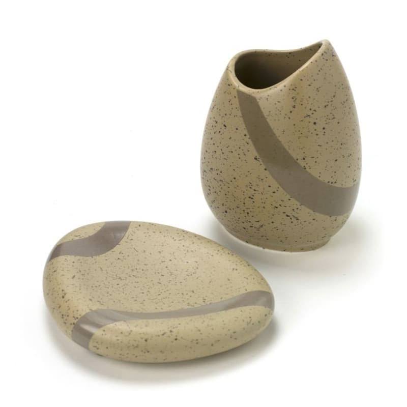 Stone Beige Bathroom Accessory Set L845842