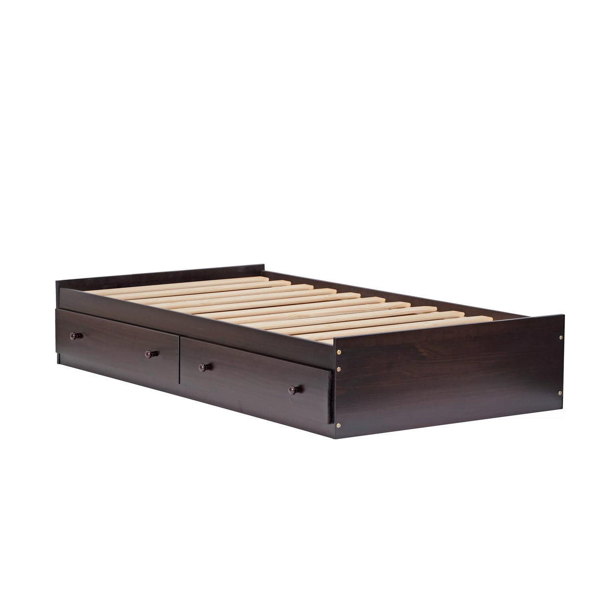 Solid Wood Twin Size Storage Bed with Drawers B399454