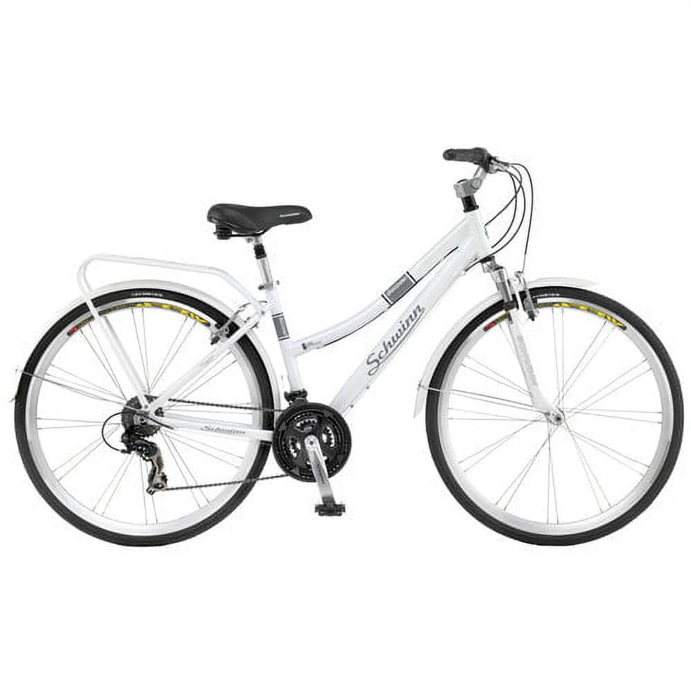White 700c Hybrid Bicycle T183