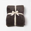Luxe Faux Fur Throw - Chocolate - 58" W X 60" L M822511