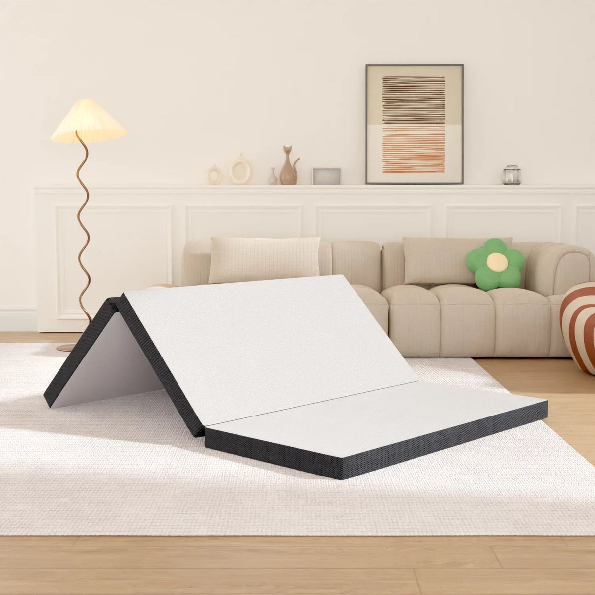 3 Inch Foldable Queen Mattress with Washable Cover H5902