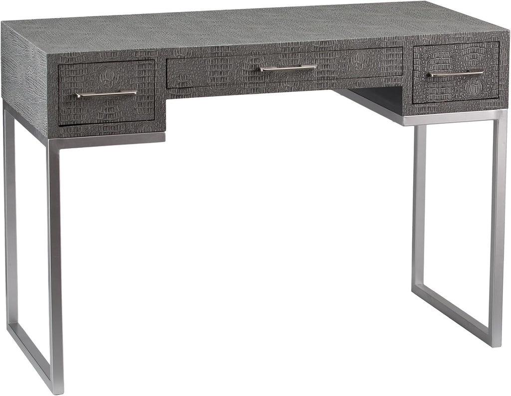Gray Textured Reptile Desk L7301