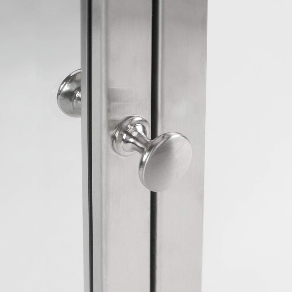 Brushed Nickel Recessed Medicine Cabinet Mirror with Beveled Edge and Adjustable Shelves 16"x26" N6126