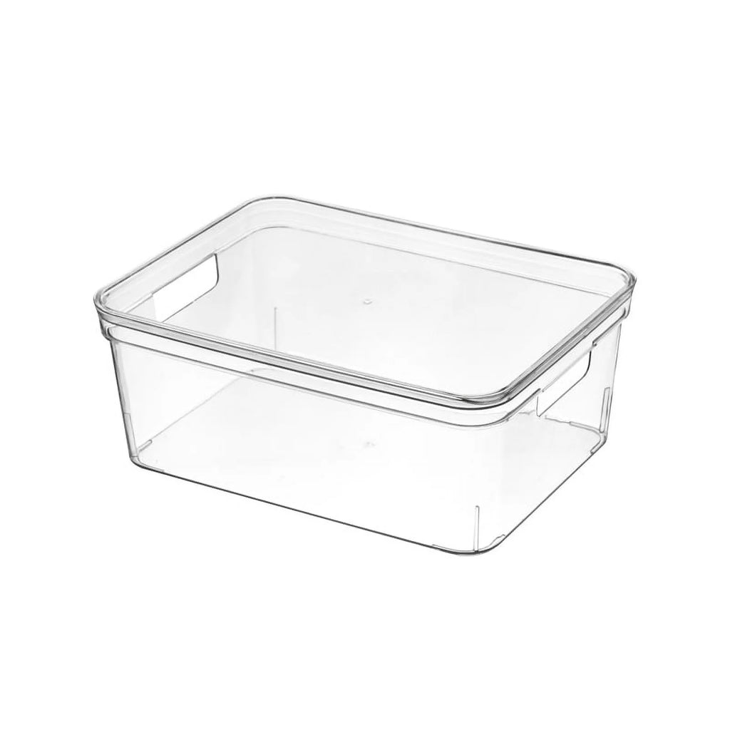 12 Pc Clear Plastic Storage Bin K35305