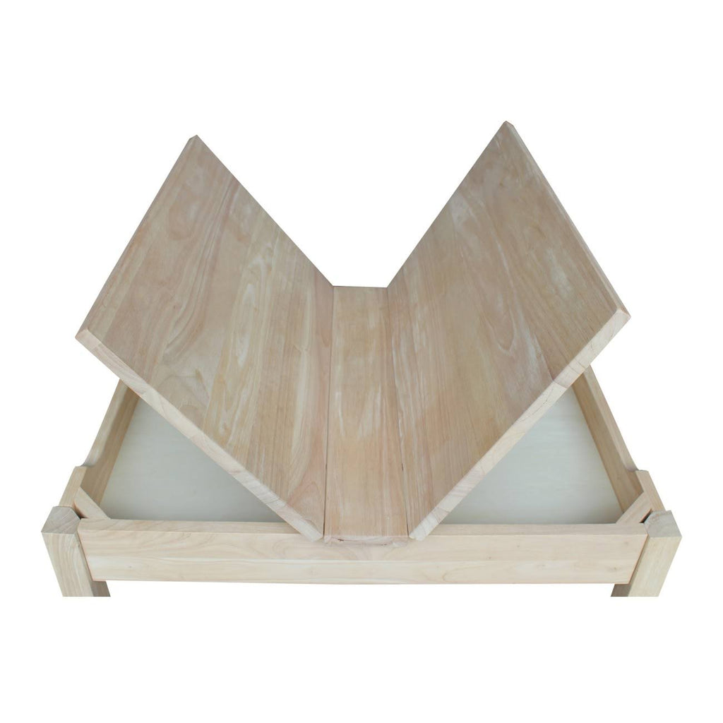 Unfinished Kids' Storage Table with Lift Top I112