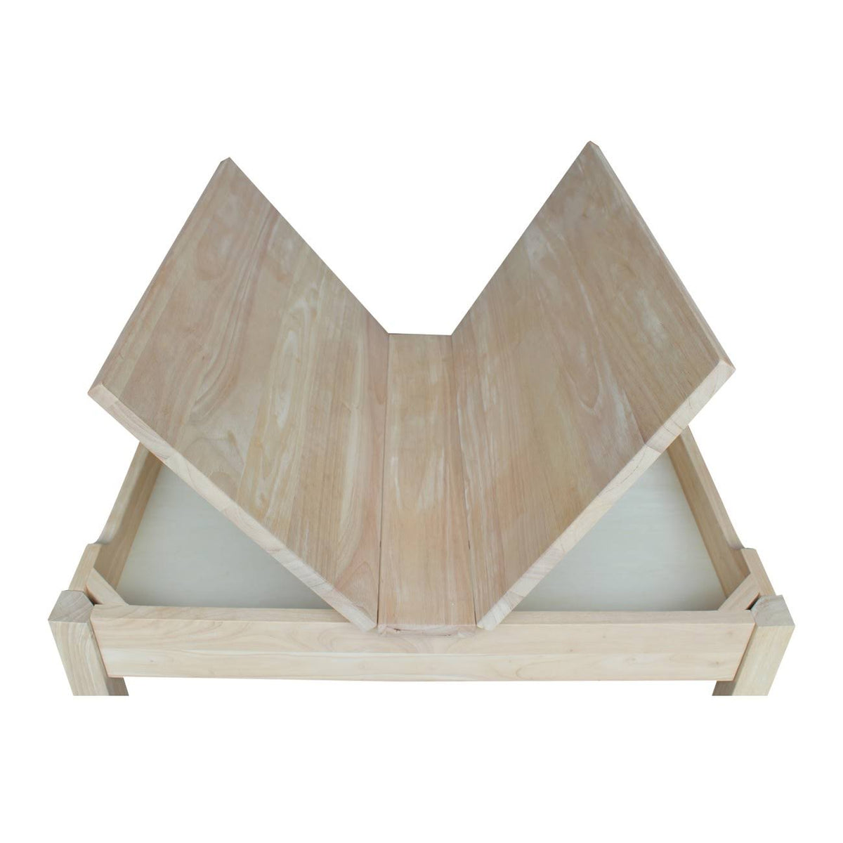 Unfinished Kids' Storage Table with Lift Top I112