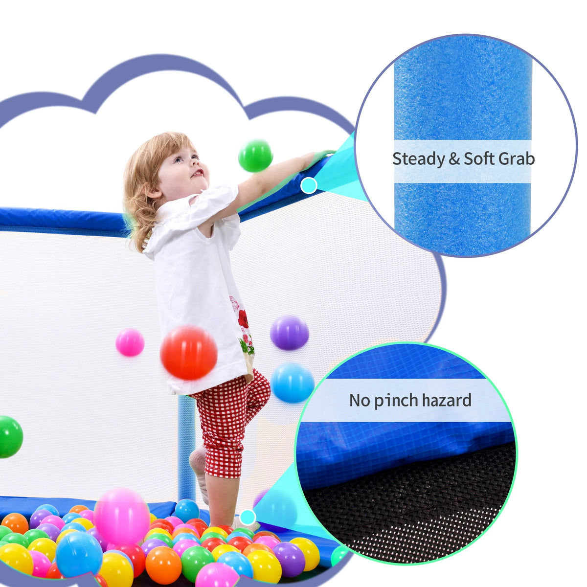 36'' Mini Foldable Trampoline with Handle S10667