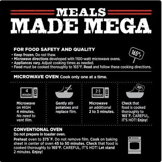 13 oz Pack of 8 Frozen Chicken Meal A29653