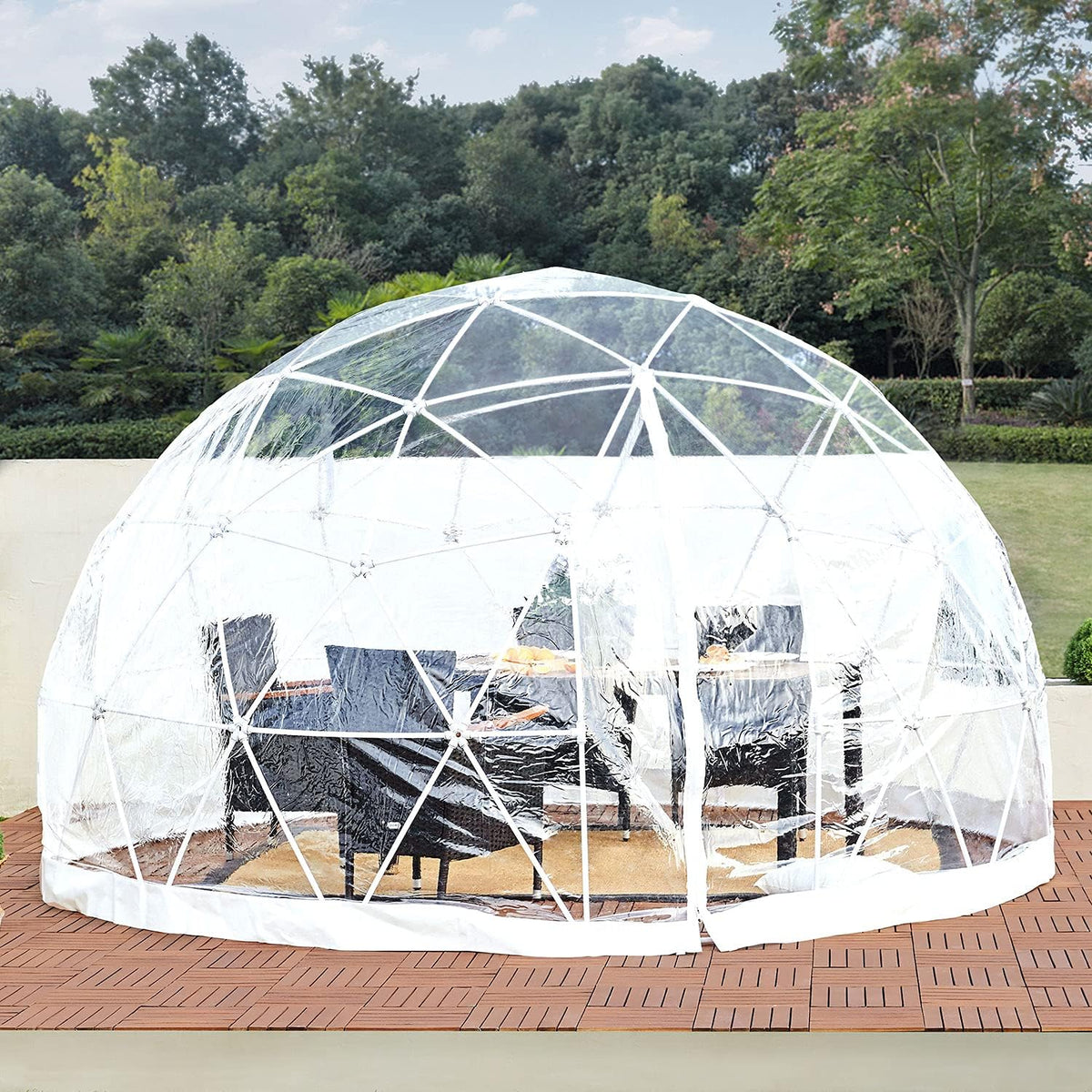 12ft Clear Geodesic Dome Tent D275942
