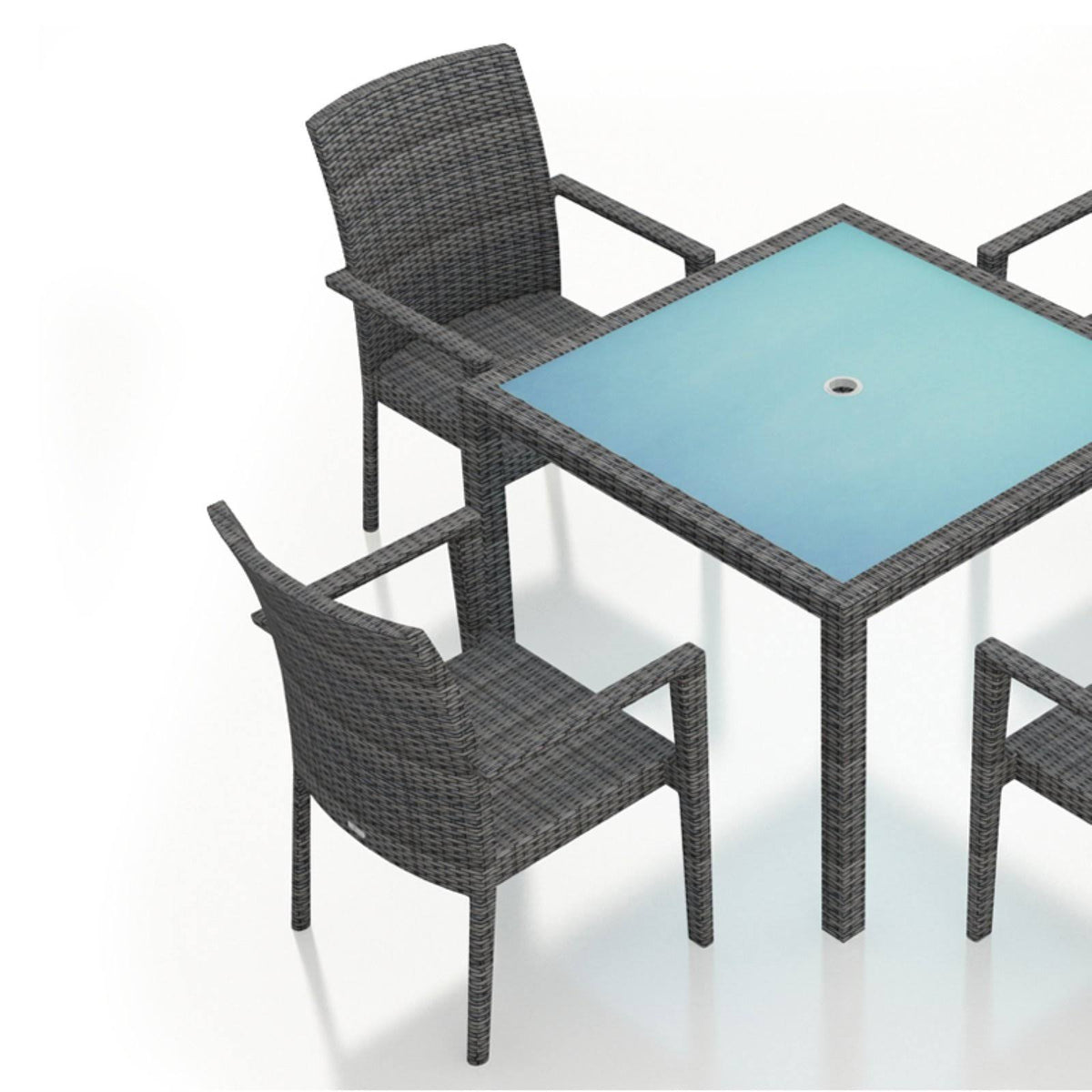 Resin Wicker Patio Dining Arm Chair - Set of 2 J67163