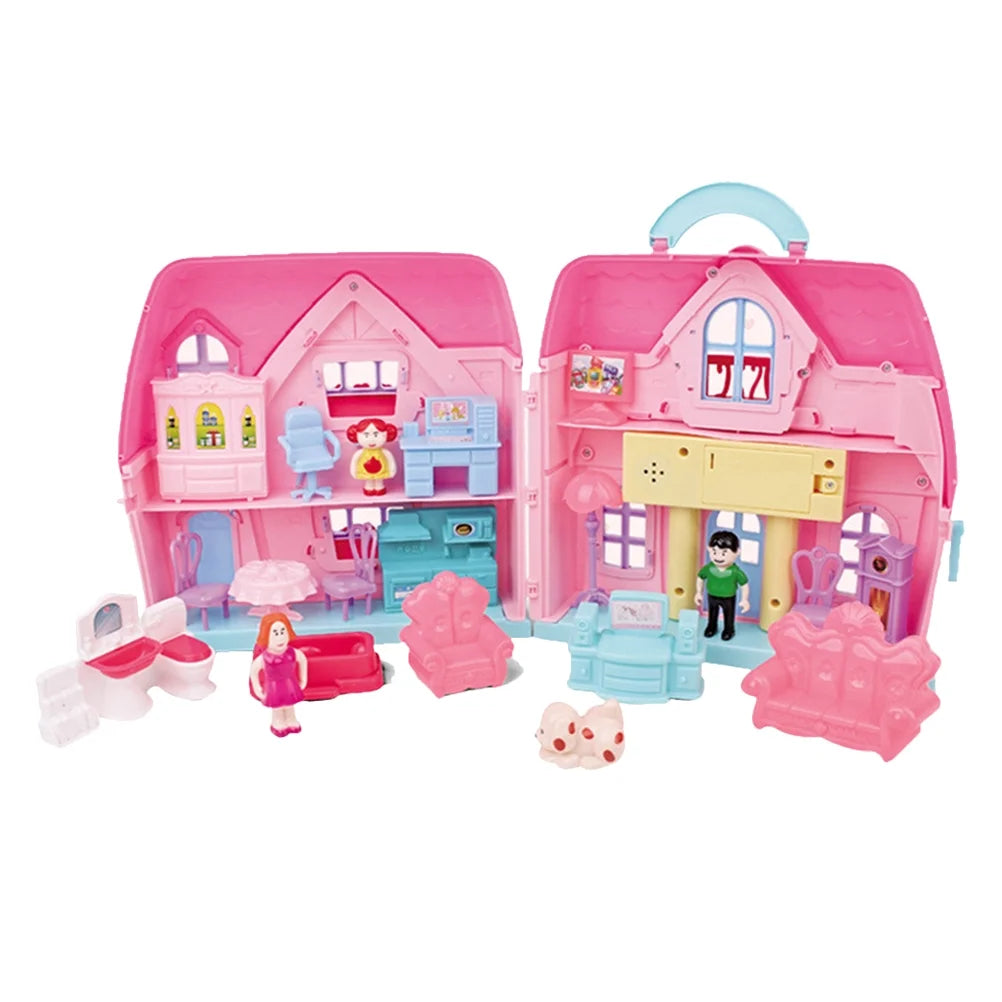 Portable House Two-storey Villa Mold Toy L9536