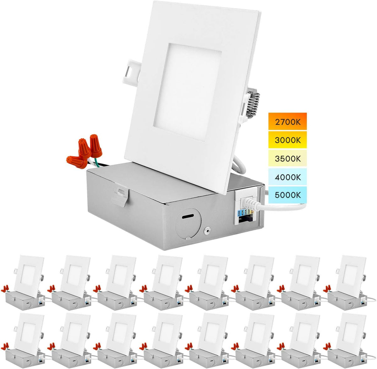 16 Pack 10W Dimmable LED Recessed Lighting N684