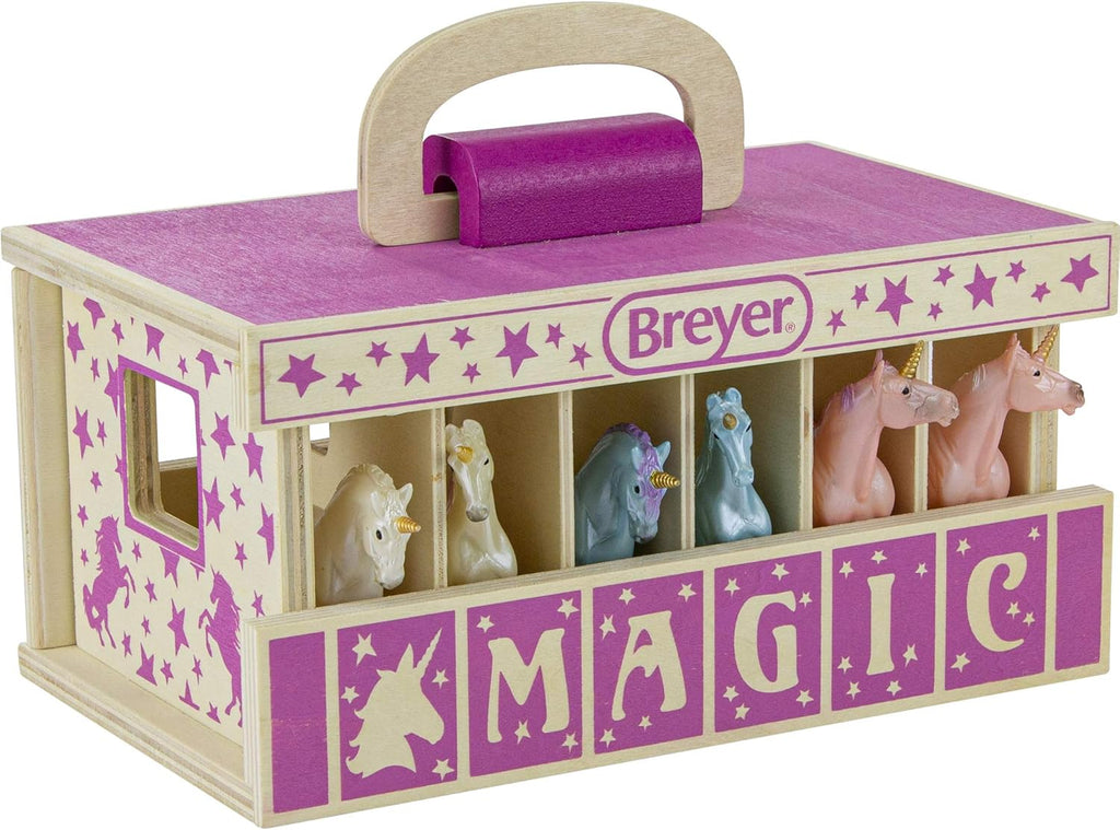 Wooden 19 Piece Playset with 2 Horses 1:32 Scale W1051