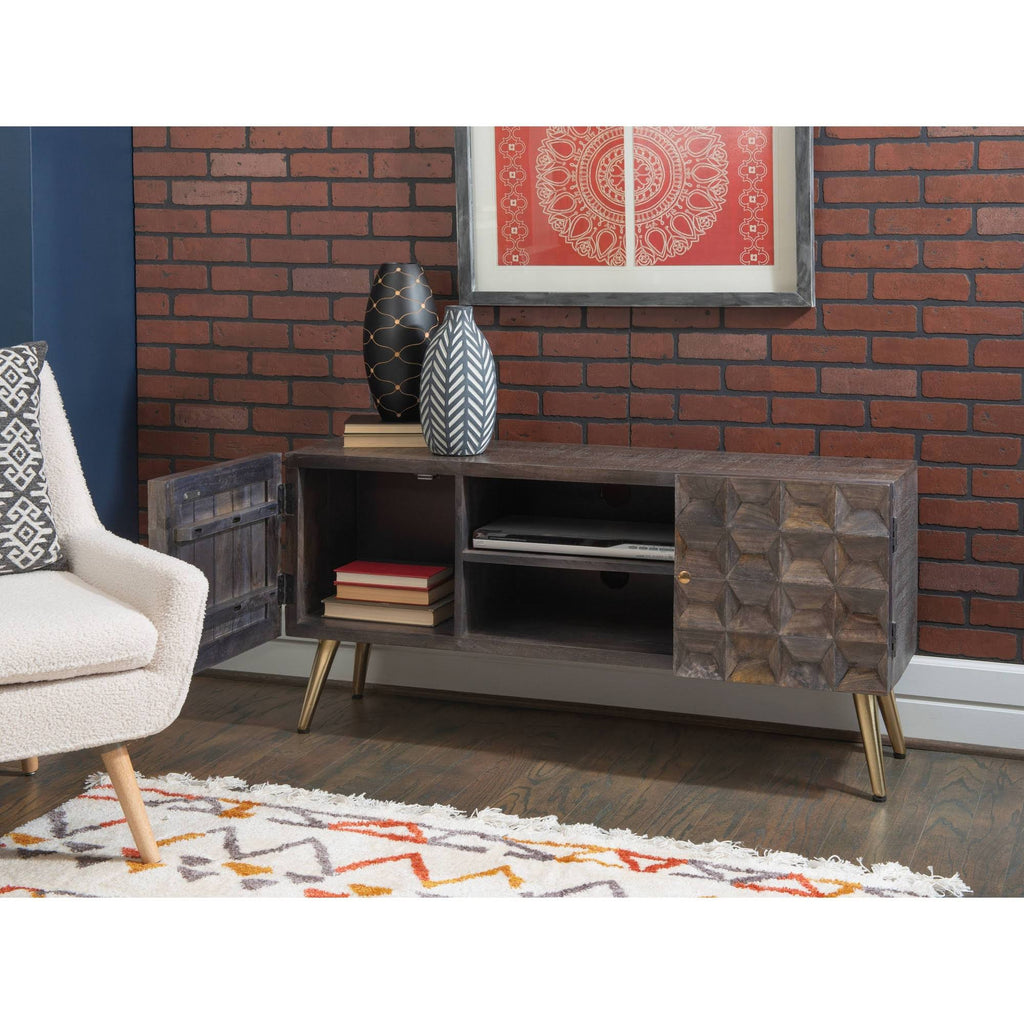 Brown Media Cabinet S331