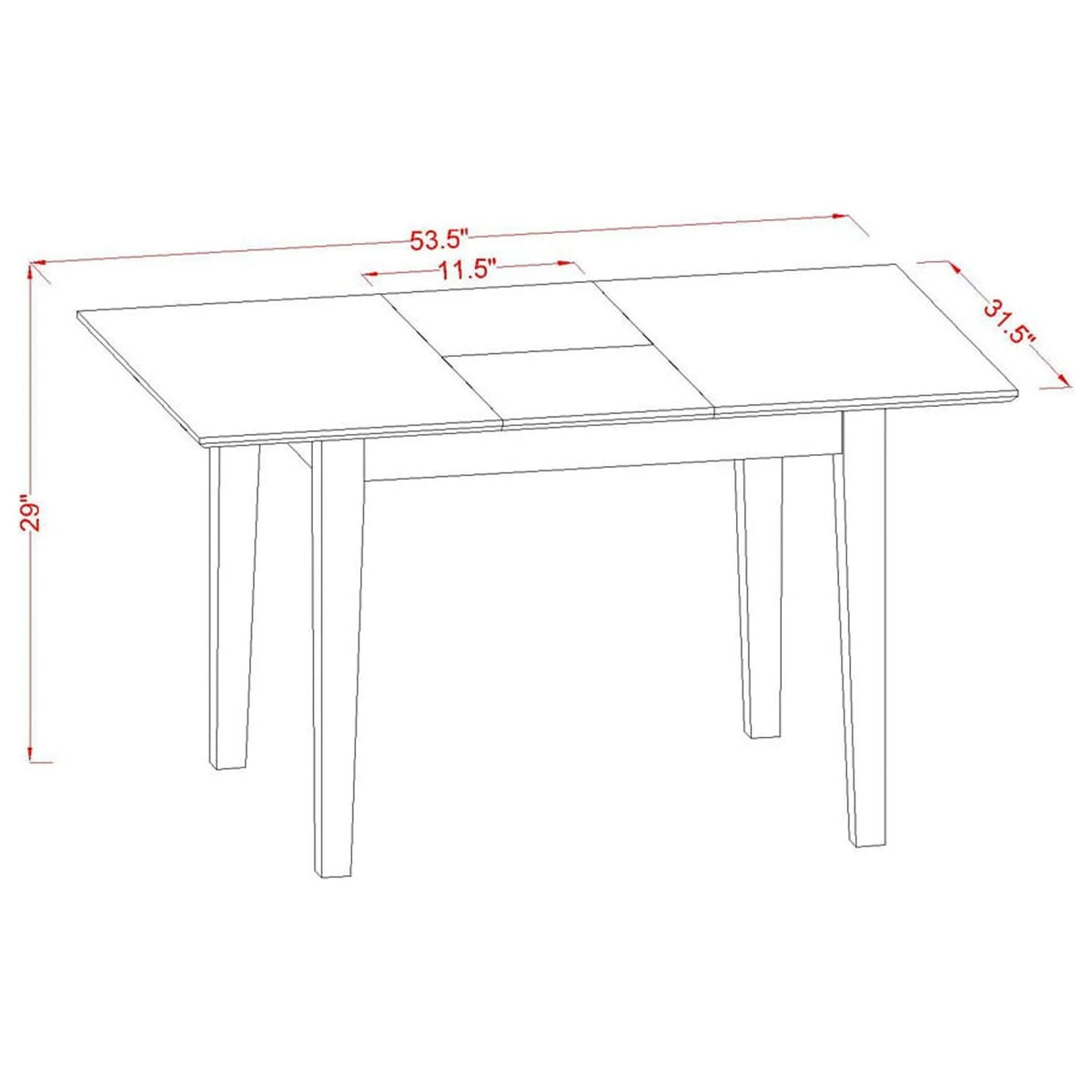 3-piece Dining Table and Chairs G19664