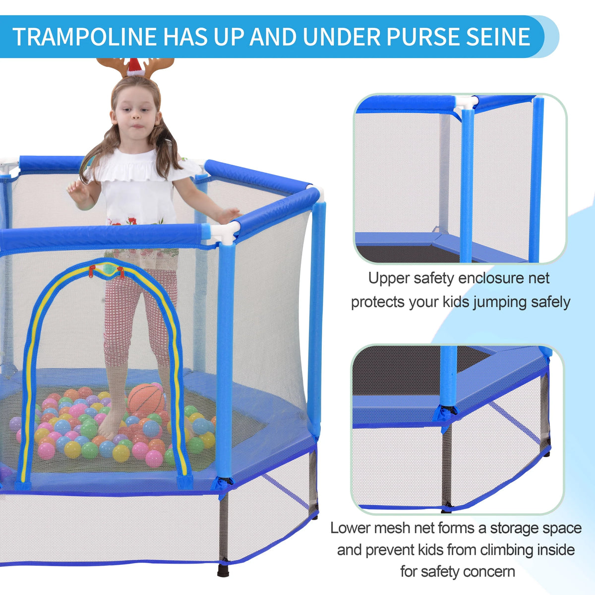 36'' Mini Foldable Trampoline with Handle S10667