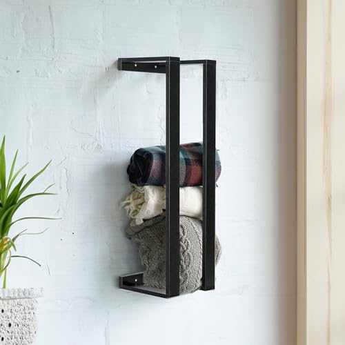 White Blanket Wall Rack H50545